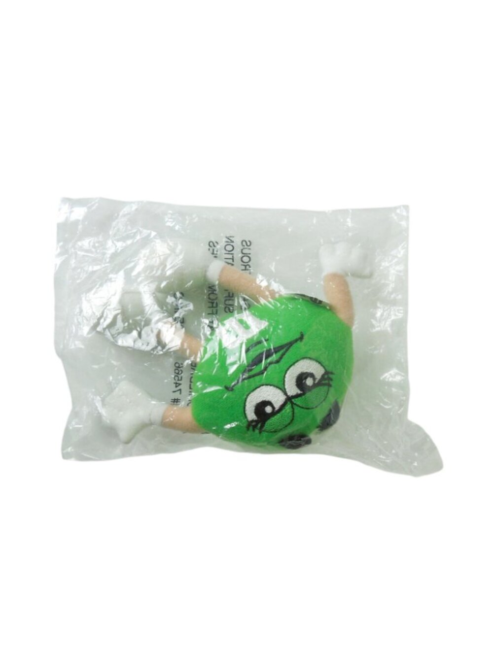 Vintage 1997 M&M’s Green Plush Ornament Sealed Mars Candy Character 5" - Picture 3 of 10